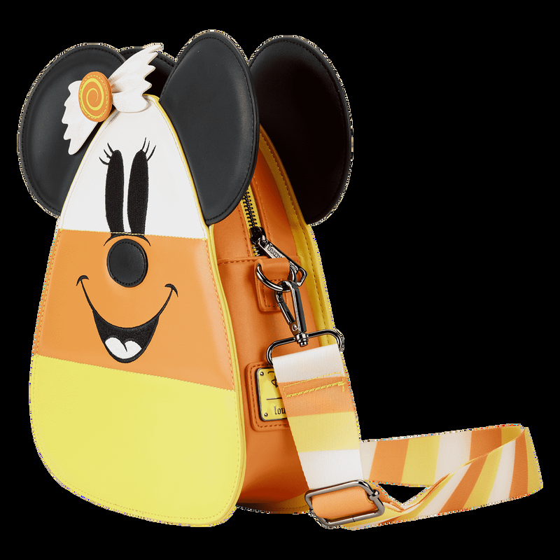 Loungefly Mickey And Minnie Mouse Candy Corn Crossbody Bag