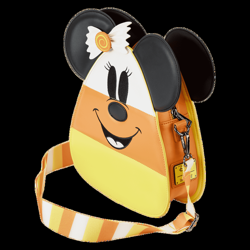 Loungefly Mickey And Minnie Mouse Candy Corn Crossbody Bag