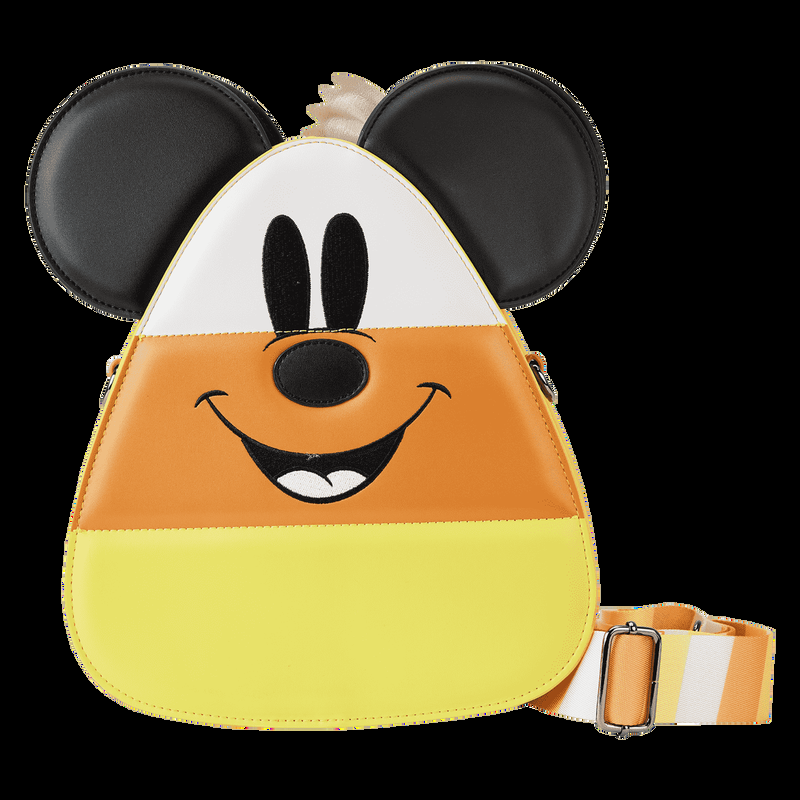 Loungefly Mickey And Minnie Mouse Candy Corn Crossbody Bag