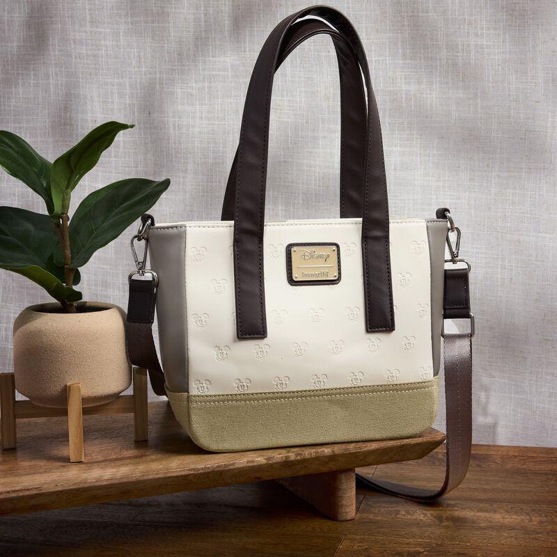 Loungefly Mickey & Friends Canvas Mini Tote Crossbody Bag
