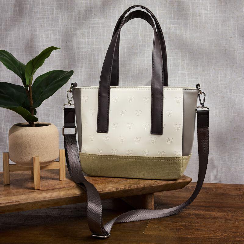 loungefly Mickey & Friends Canvas Mini Tote Crossbody Bag