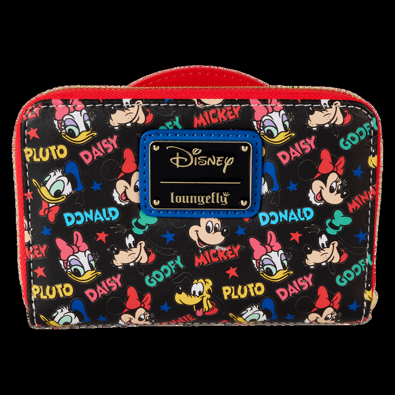 Loungefly Mickey & Friends Classic All-Over Print Zip Around Wallet