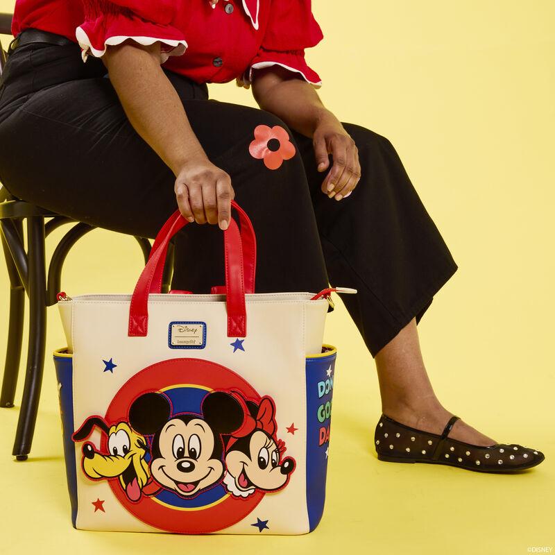 loungefly Mickey & Friends Classic Convertible Backpack & Tote Crossbody Bag