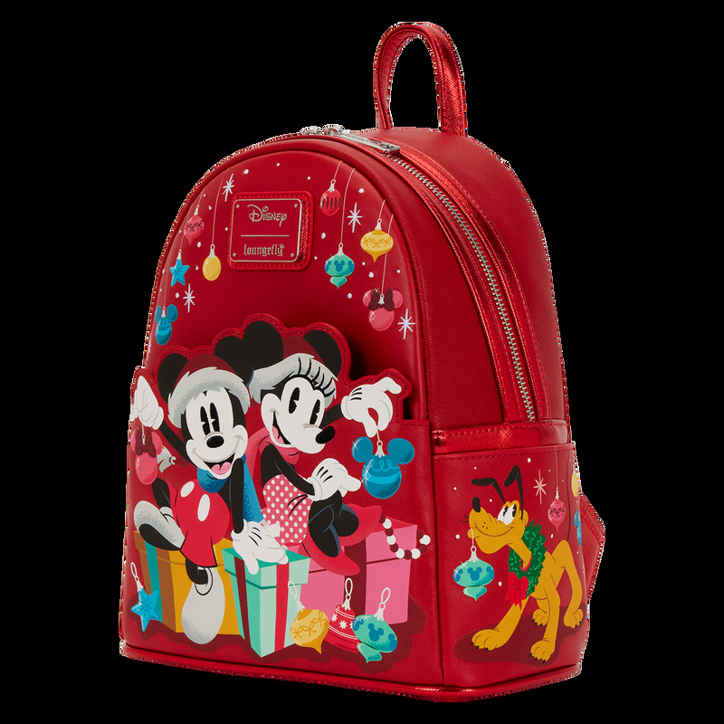 Loungefly Mickey & Friends Exclusive Holiday Ornaments Mini Backpack