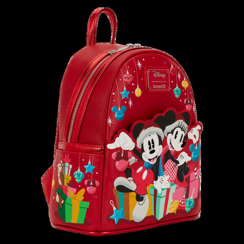 Loungefly Mickey & Friends Exclusive Holiday Ornaments Mini Backpack
