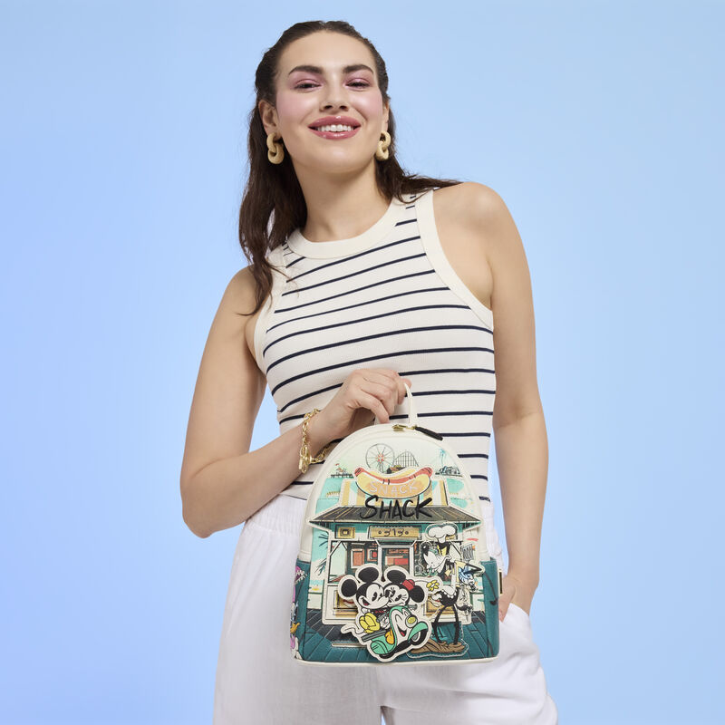 loungefly Mickey & Friends Exclusive Snack Shack Mini Backpack