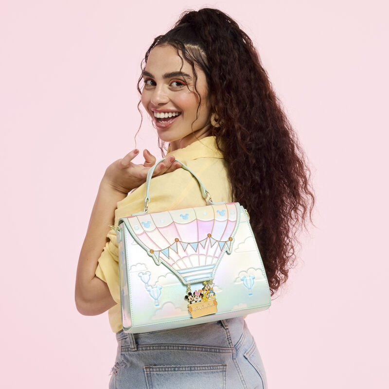 loungefly Mickey & Friends Hot Air Balloon Crossbody Bag