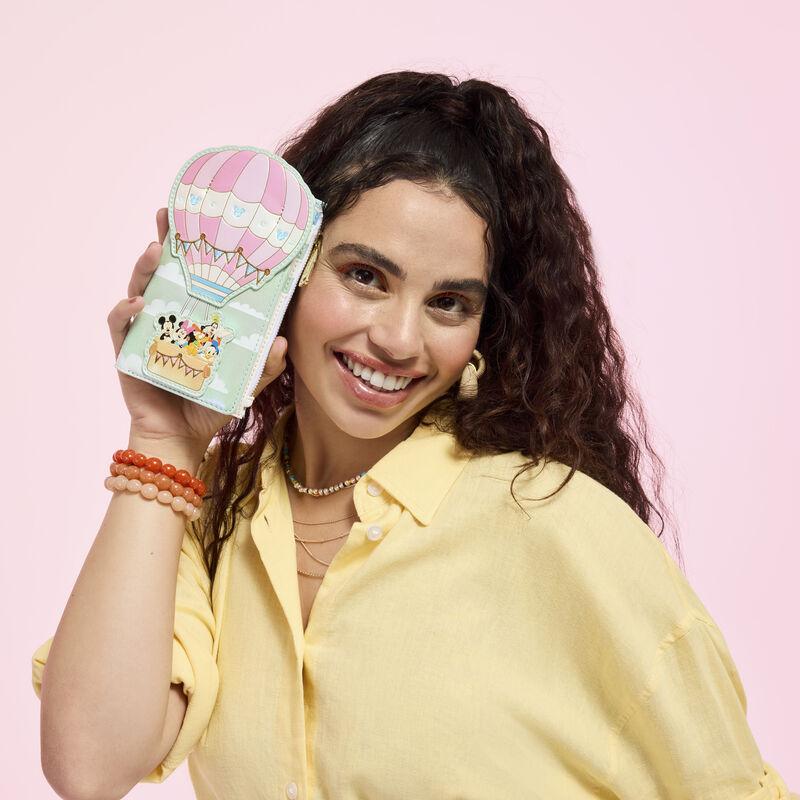 loungefly Mickey & Friends Hot Air Balloon Flap Wallet