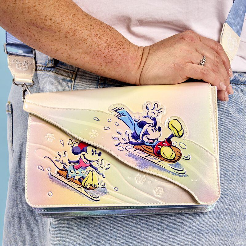 loungefly Mickey & Friends Winter Wonderland Crossbody Bag