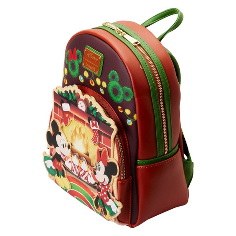 Loungefly Mickey & Minnie Mouse Hot Cocoa Fireplace Mini Backpack