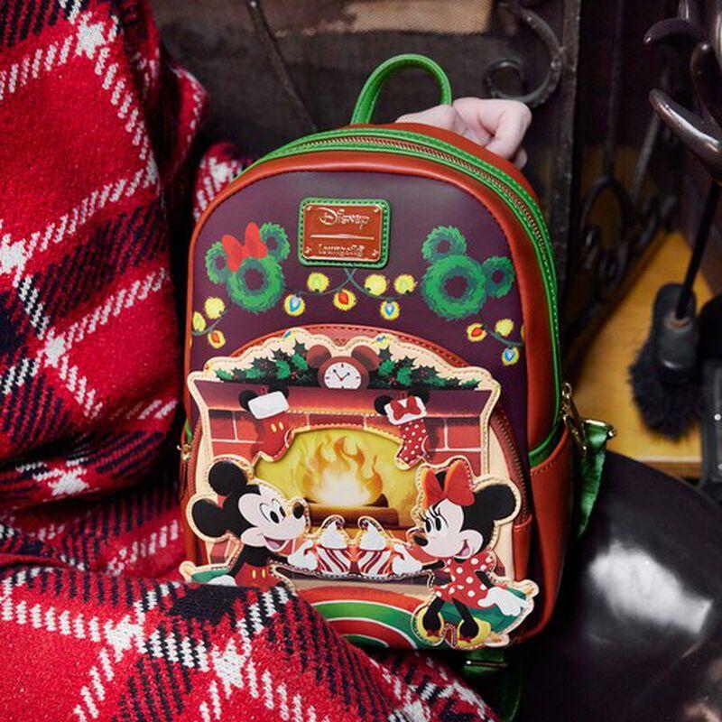 Loungefly Mickey & Minnie Mouse Hot Cocoa Fireplace Mini Backpack