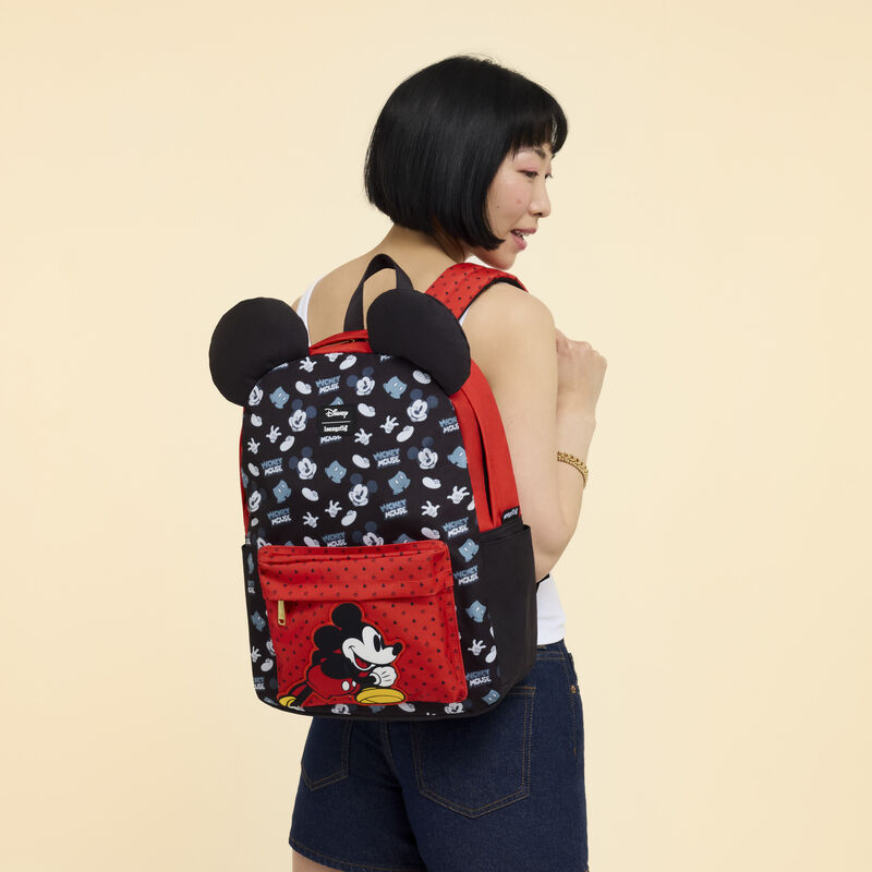 loungefly Mickey Mouse All-Over Print Full-Size Backpack
