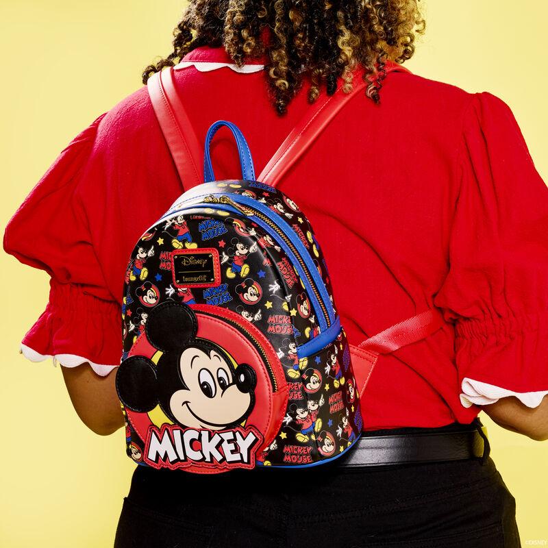 loungefly Mickey Mouse Classic All-Over Print Mini Backpack
