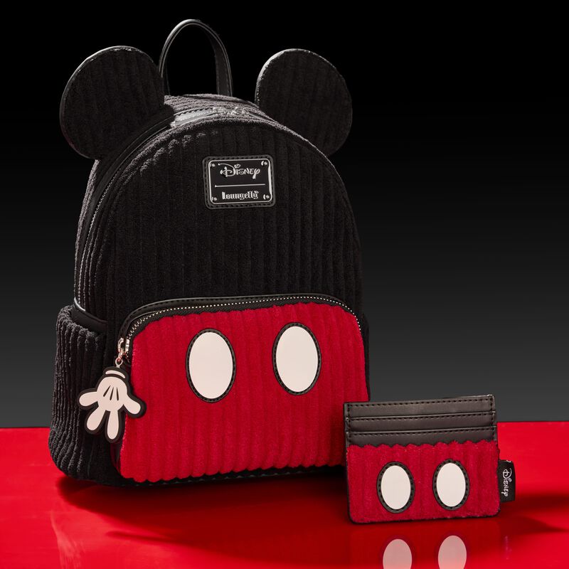Loungefly Mickey Mouse Exclusive Plush Corduroy Cosplay Card Holder
