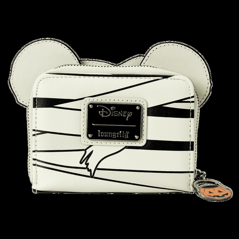 Loungefly Mickey Mouse Mummy Cosplay Glow Zip Around Wallet