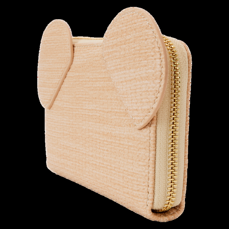 Loungefly Mickey Mouse Woven Texture Zip Around Wallet
