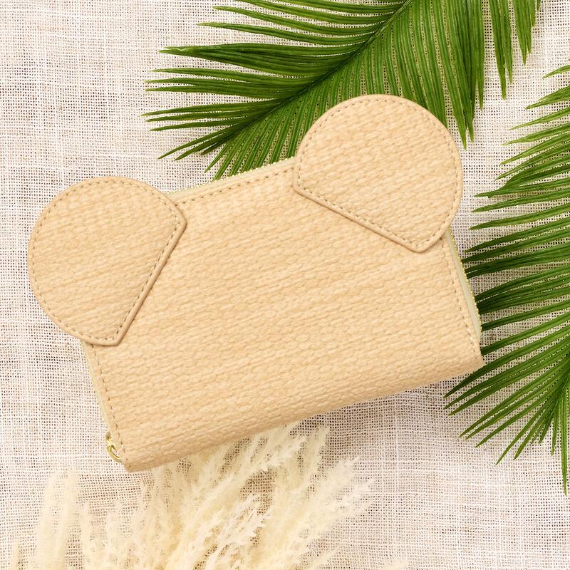 loungefly Mickey Mouse Woven Texture Zip Around Wallet