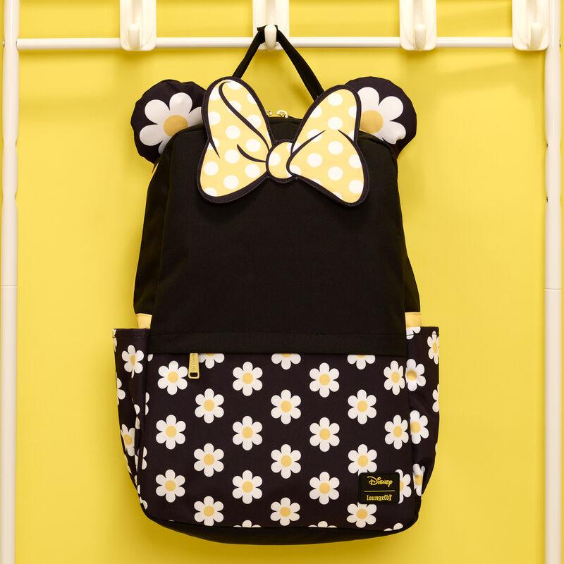 loungefly Minnie Mouse Daisy All-Over Print Full-Size Backpack