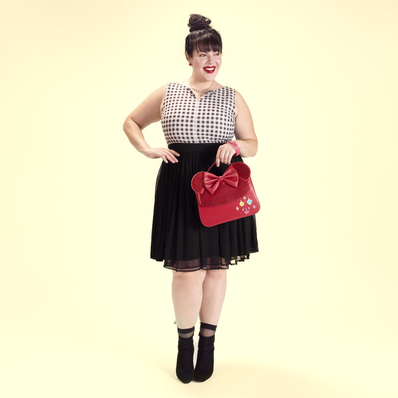 Loungefly Minnie Mouse Exclusive Holiday Ornaments Crossbody Bag