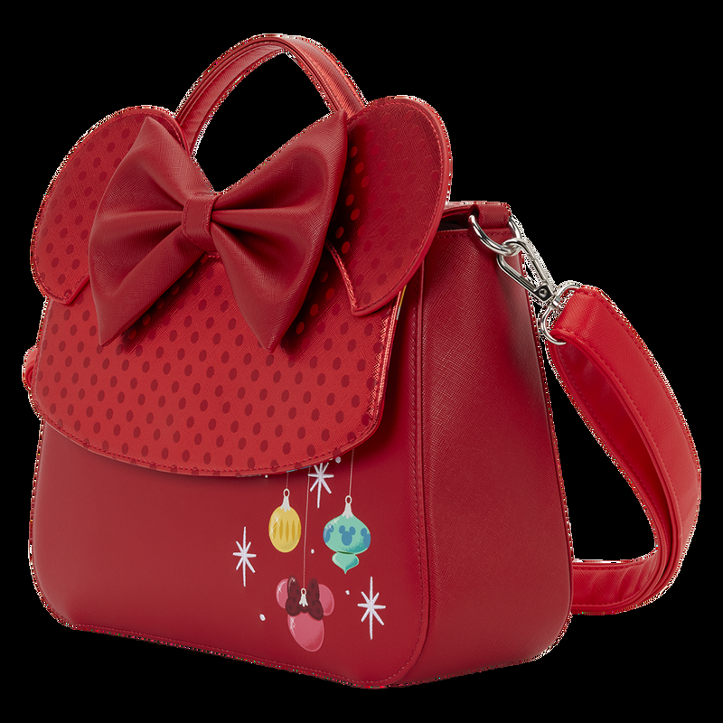 Loungefly Minnie Mouse Exclusive Holiday Ornaments Crossbody Bag
