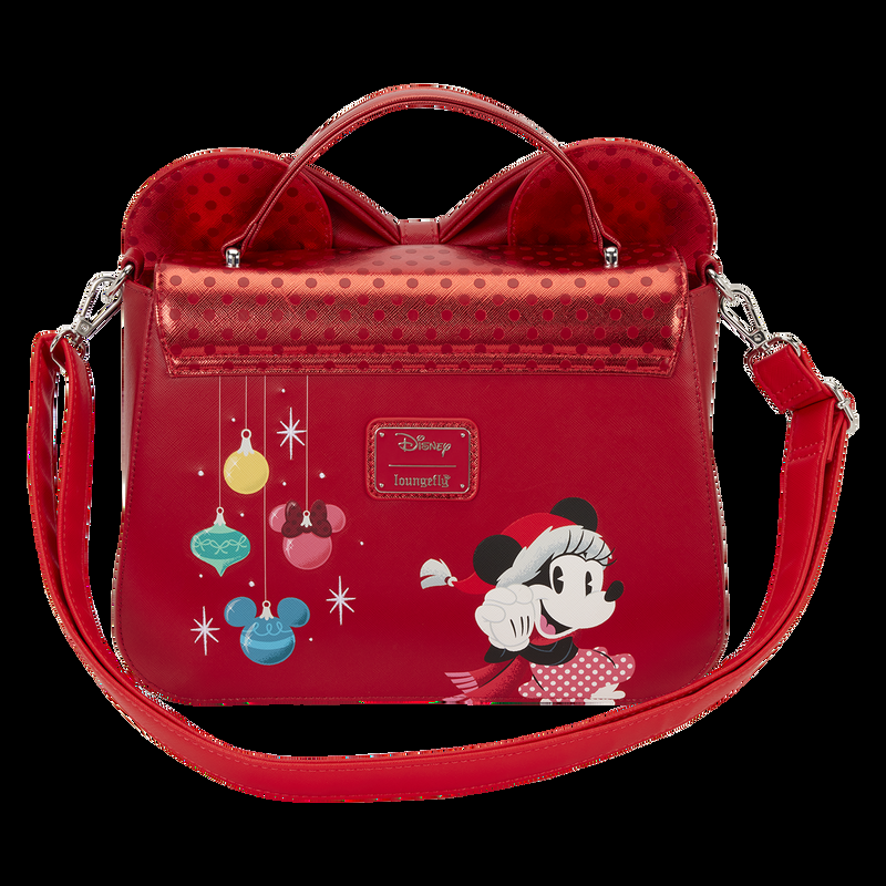 Loungefly Minnie Mouse Exclusive Holiday Ornaments Crossbody Bag