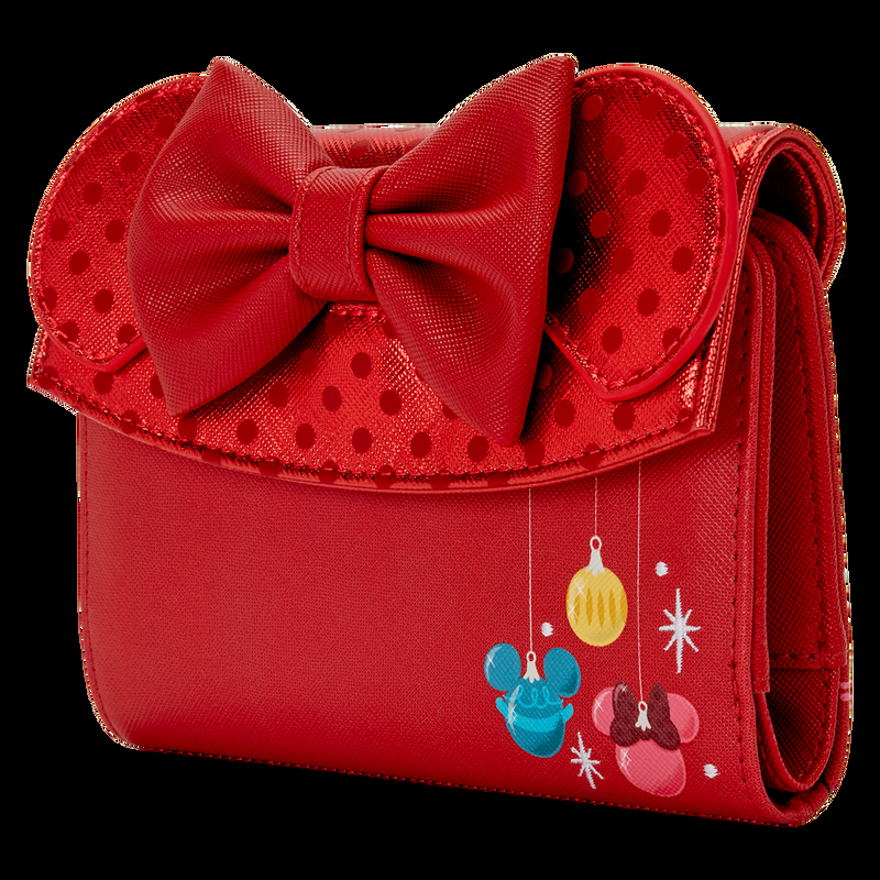 Loungefly Minnie Mouse Exclusive Holiday Ornaments Wallet