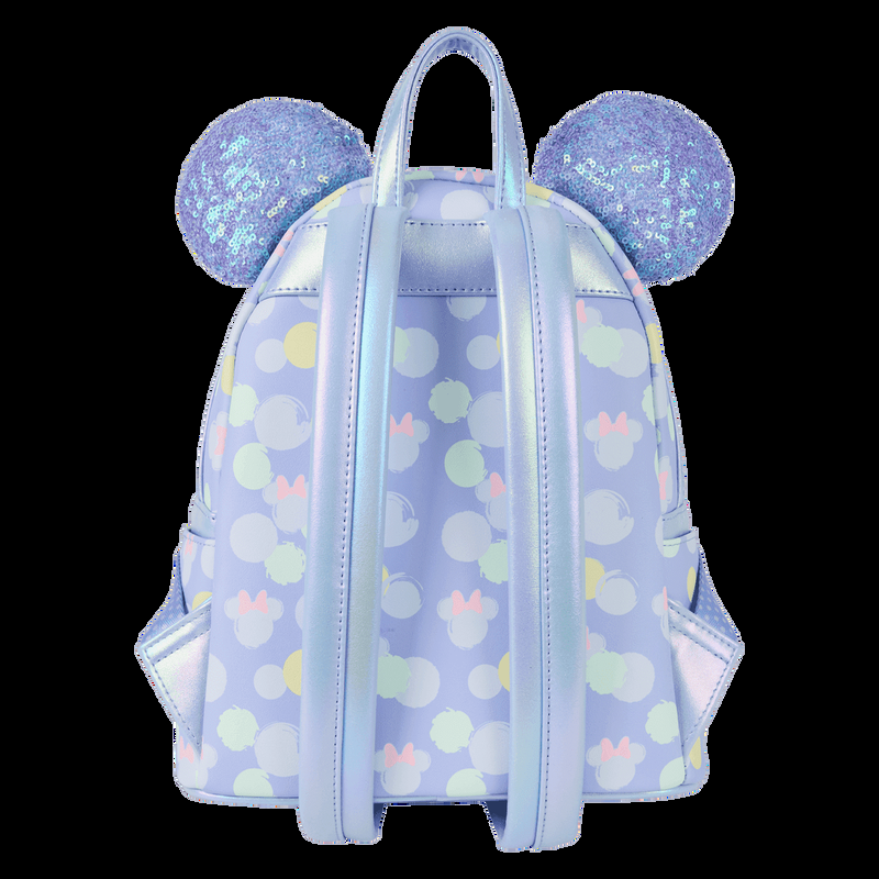 Loungefly Minnie Mouse Exclusive Iridescent All-Over Print Sequin Ear Mini Backpack