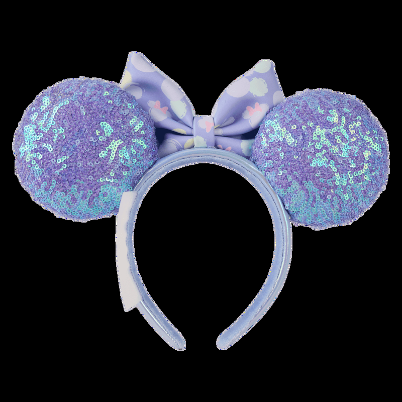 Loungefly Minnie Mouse Exclusive Iridescent All-Over Print Sequin Ear Headband