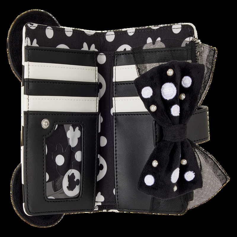 Loungefly Minnie Mouse Exclusive Polka Dot Pearl Flap Wallet