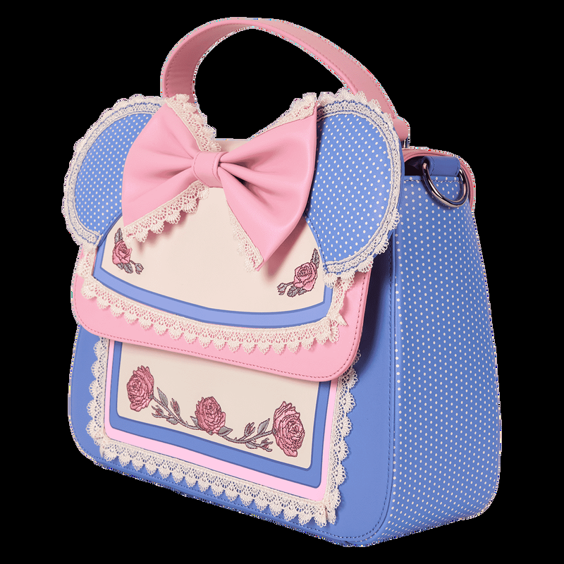 Loungefly Minnie Mouse Floral And Lace Crossbody Bag