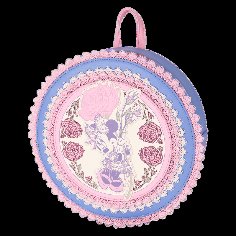 Loungefly Minnie Mouse Floral And Lace Mini Backpack