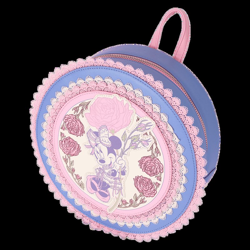 Loungefly Minnie Mouse Floral And Lace Mini Backpack
