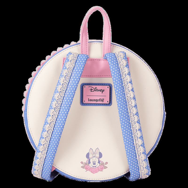 Loungefly Minnie Mouse Floral And Lace Mini Backpack