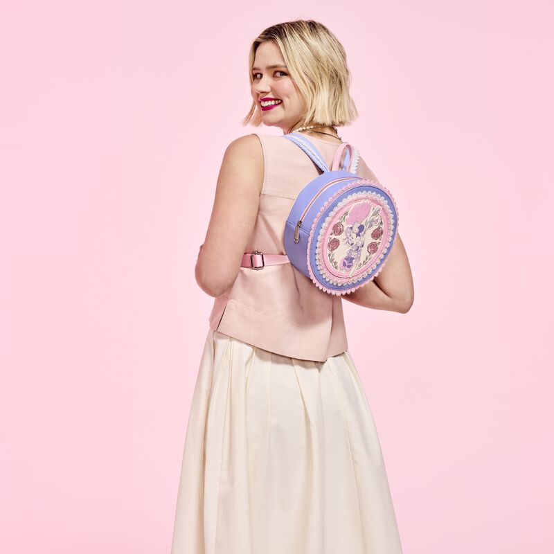 loungefly Minnie Mouse Floral and Lace Mini Backpack