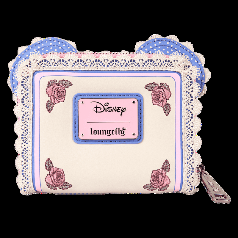 Loungefly Minnie Mouse Floral And Lace Zip Around Wallet