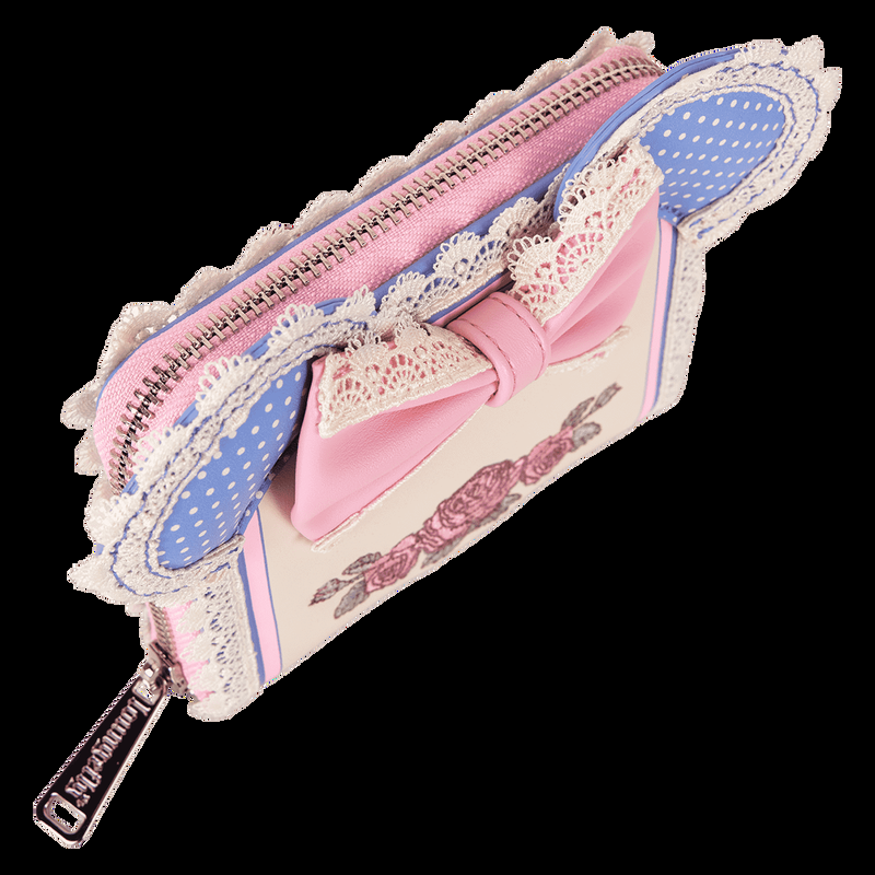 Loungefly Minnie Mouse Floral And Lace Zip Around Wallet