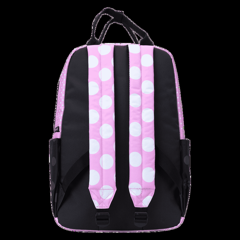 Loungefly Minnie Mouse Floral Rock The Dots Full-Size Backpack