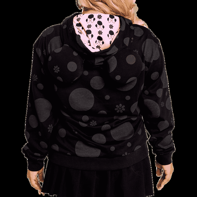 Loungefly Minnie Mouse Floral Rock The Dots Unisex Hoodie