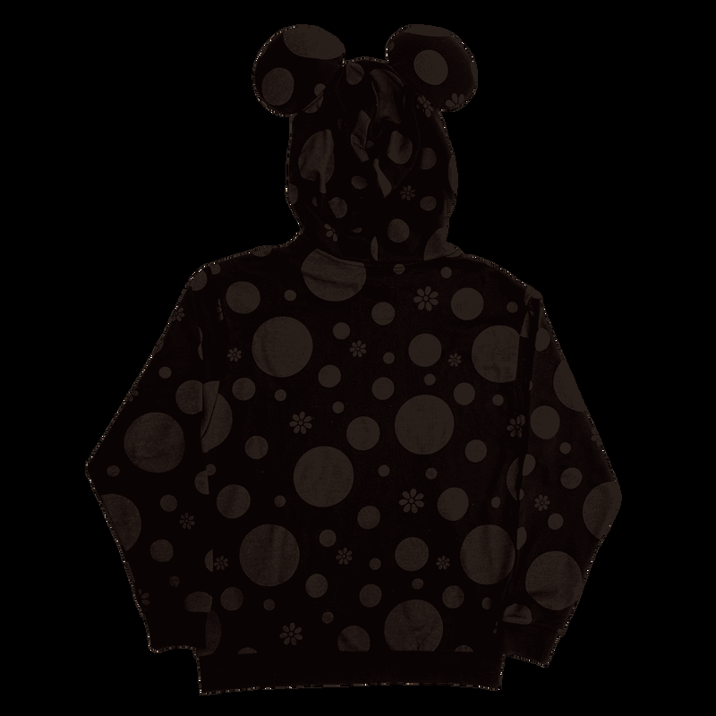 Loungefly Minnie Mouse Floral Rock The Dots Unisex Hoodie