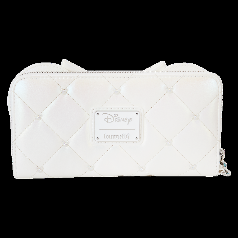 Loungefly Minnie Mouse Iridescent Wedding Zip Around Wristlet Wallet