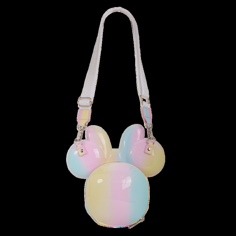 Loungefly Minnie Mouse Pastel Tie-Dye Molded Figural Crossbody Bag