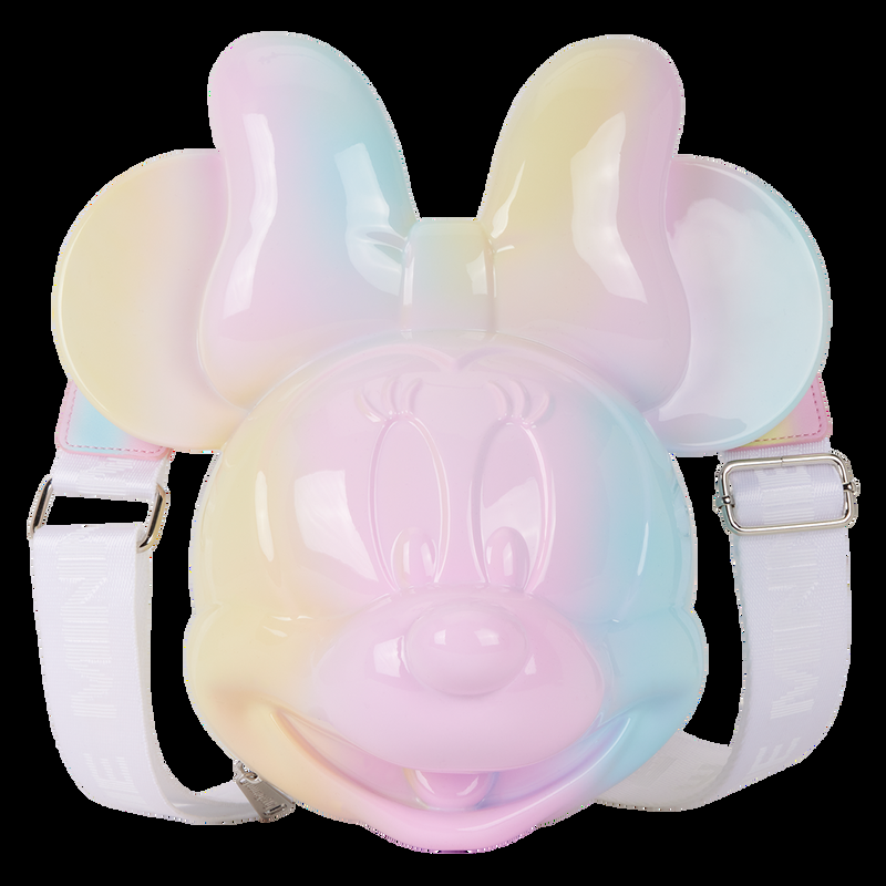 Loungefly Minnie Mouse Pastel Tie-Dye Molded Figural Crossbody Bag
