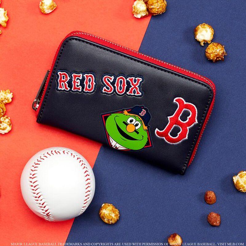 loungefly MLB Boston Red Sox Patches Zip Around Wallet