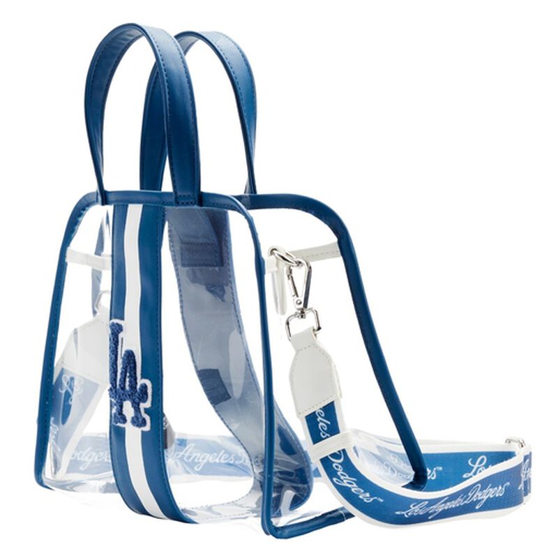 Loungefly MLB LA Dodgers Clear Tote Crossbody Stadium Bag With Pouch