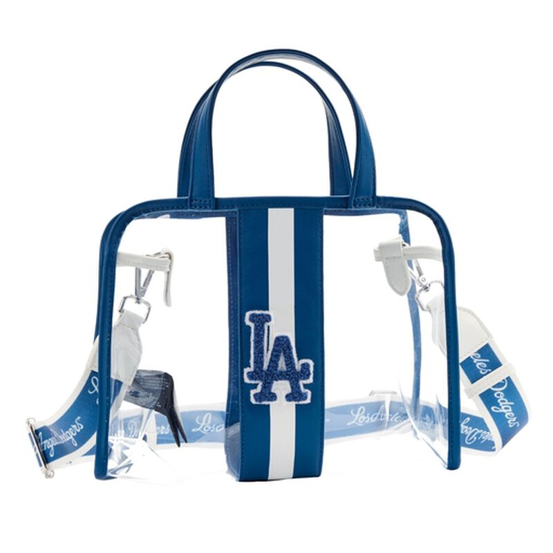 Loungefly MLB LA Dodgers Clear Tote Crossbody Stadium Bag With Pouch