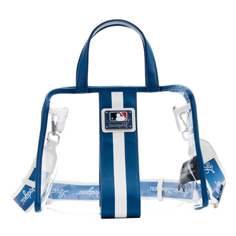 Loungefly MLB LA Dodgers Clear Tote Crossbody Stadium Bag With Pouch