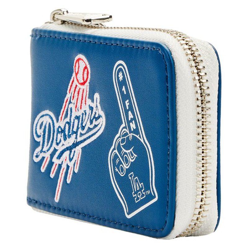 Loungefly MLB LA Dodgers Patches Accordion Zip Around Wallet