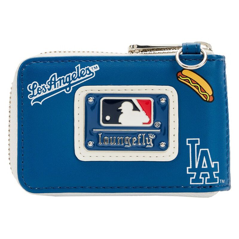Loungefly MLB LA Dodgers Patches Accordion Zip Around Wallet