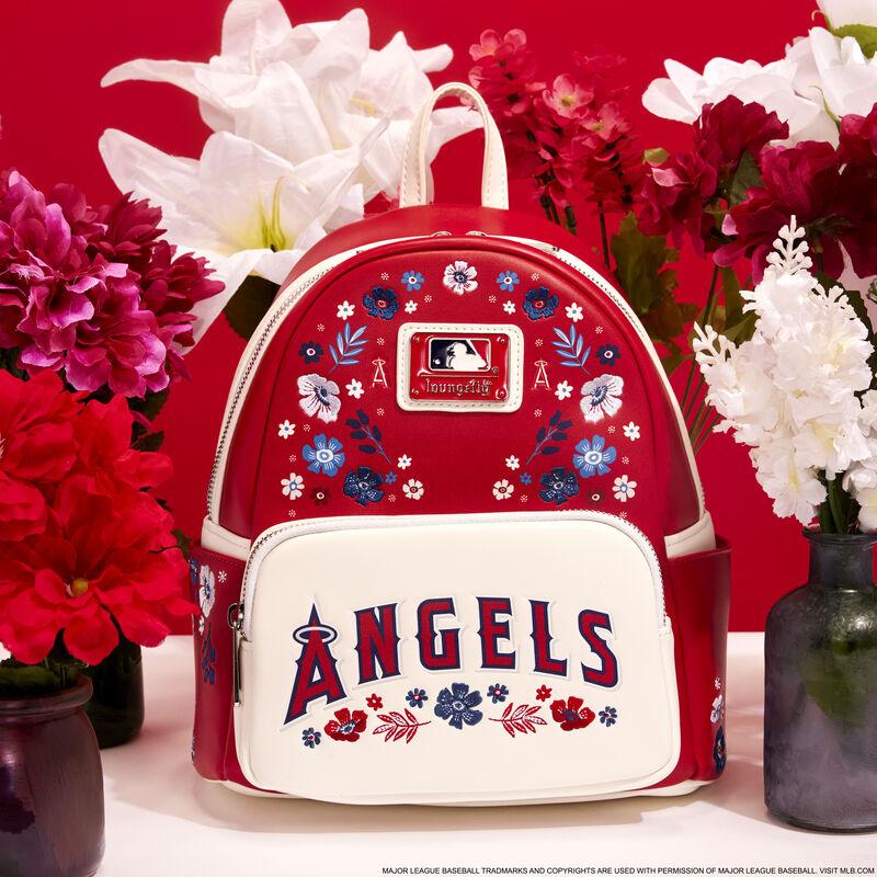loungefly MLB Los Angeles Angels Floral Mini Backpack