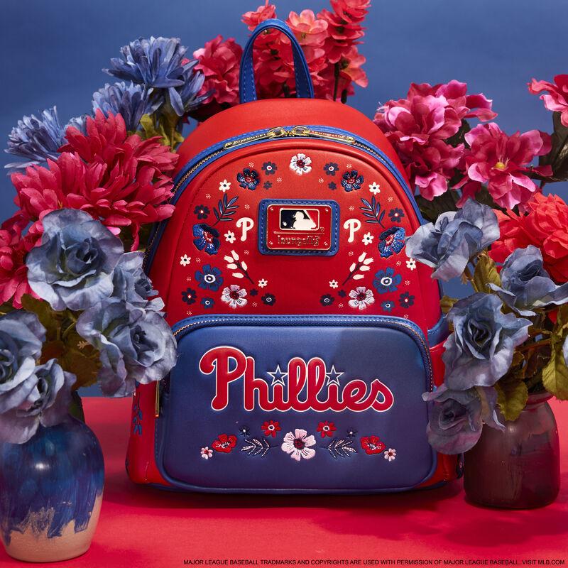 loungefly MLB Philadelphia Phillies Floral Mini Backpack
